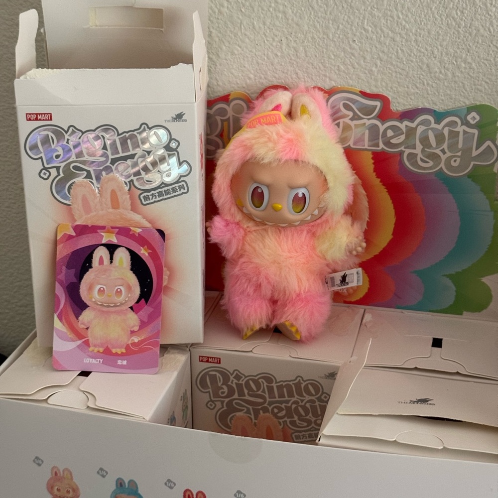 Pop Mart Big Into Energy Labubu Loyalty Plush Pendant